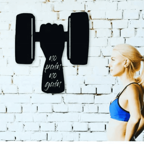 No Pain No Gain | Home Gym Decor