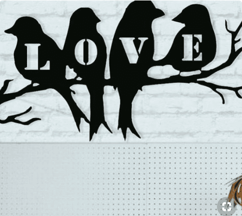Love Birds Home Decor | Metal Signs