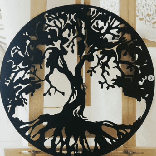 Tree metal wall art | Steel monograms