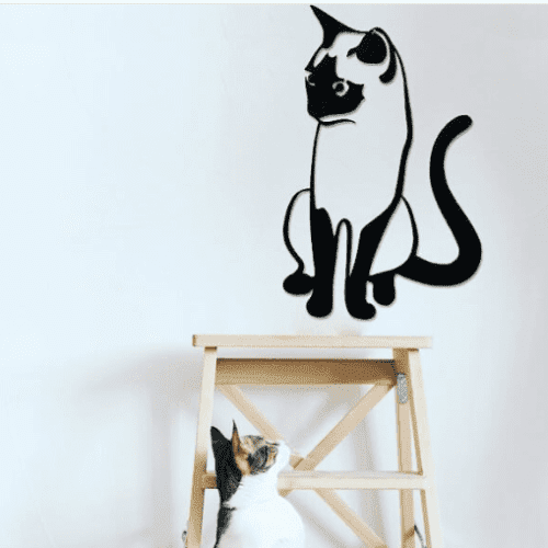 Cat Meta Wall Art |  Metal Signs