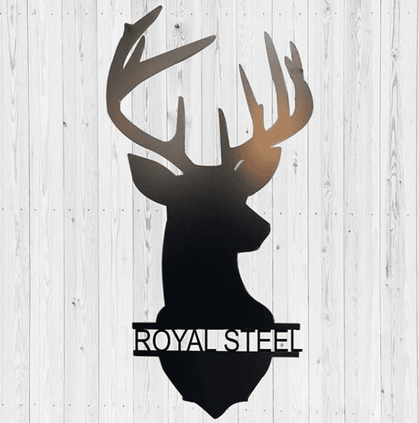 Personalized Deer Silhouette | Custom Metal Signs