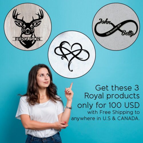 Deer & Infinity Royal Offer | Steel Monograms